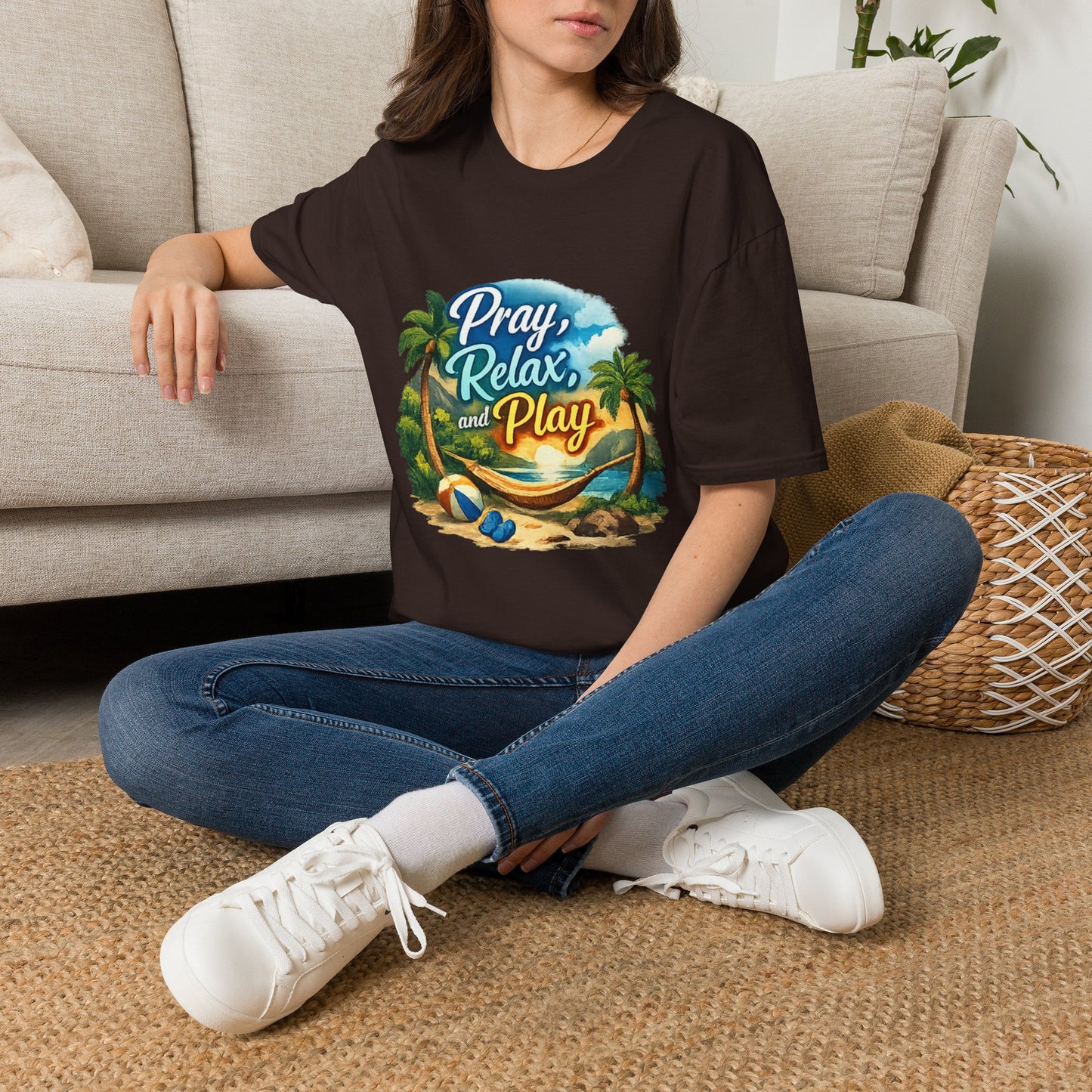 Pray, Relax & Play Beach T-Shirt