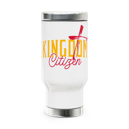Kingdom Citizen Stainless Steel Travel Mug - 14oz with Handle for Daily Inspiration