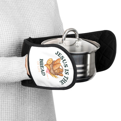 Jesus is the Bread Oven Mitts - Kitchen Accessory for Baking Enthusiasts