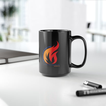 Inspirational Black Mug with Holy Spirit Design - 11oz & 15oz