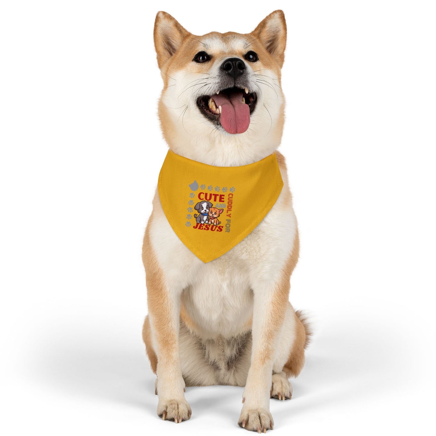 Cute and Cuddly for Jesus Pet Bandana Collar for Dogs - Stylish Accessory for Pet Lovers