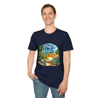 Pray, Relax & Play Beach T-Shirt