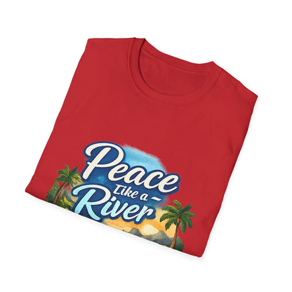 Peace Like a River T‑Shirt — Scenic River Prayer Tee