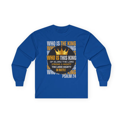 King of Glory Long Sleeve Tee - Psalm 24 Inspirational Apparel