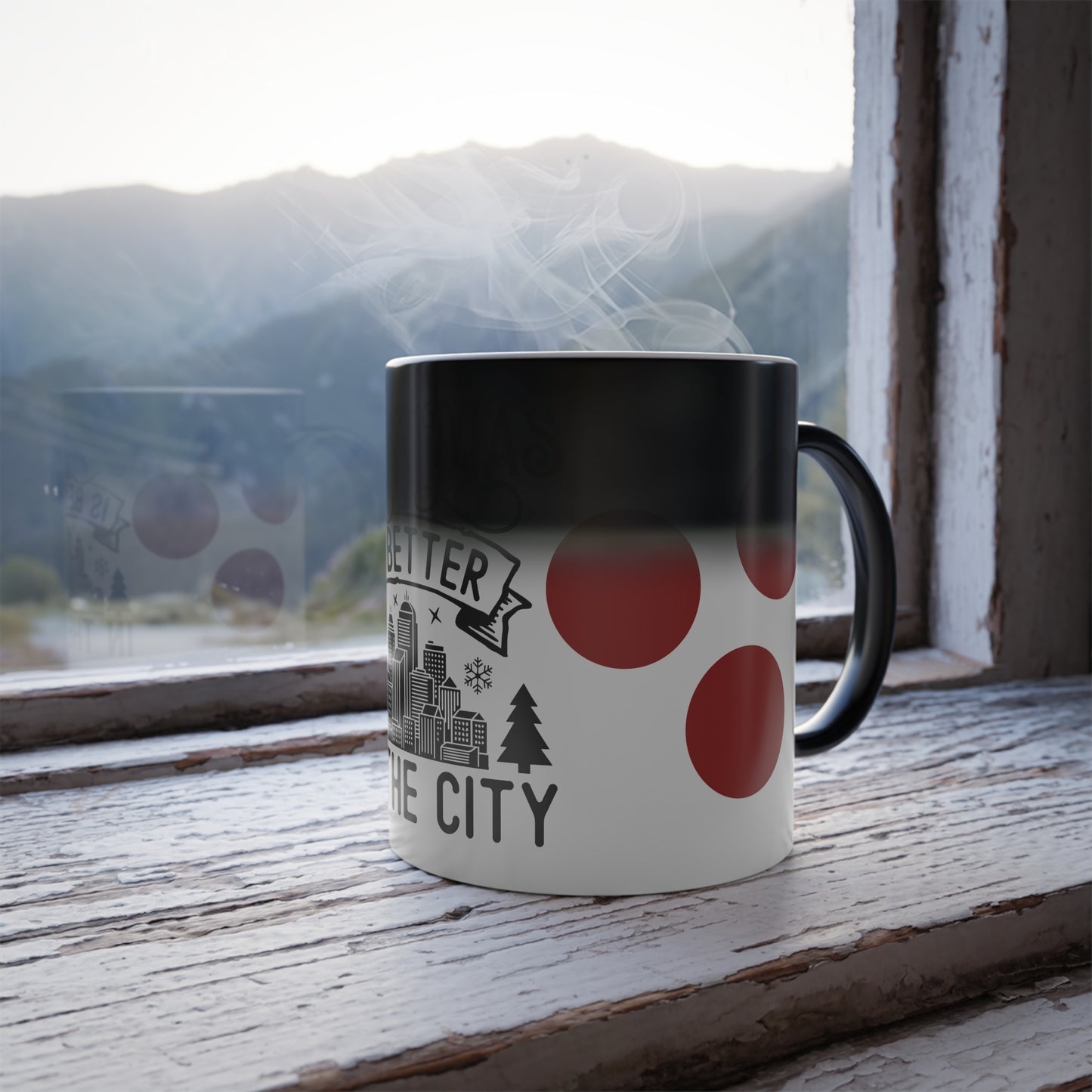 Christmas Is Better in the City Color-Changing Mug — 11oz Holiday Coffee Cup