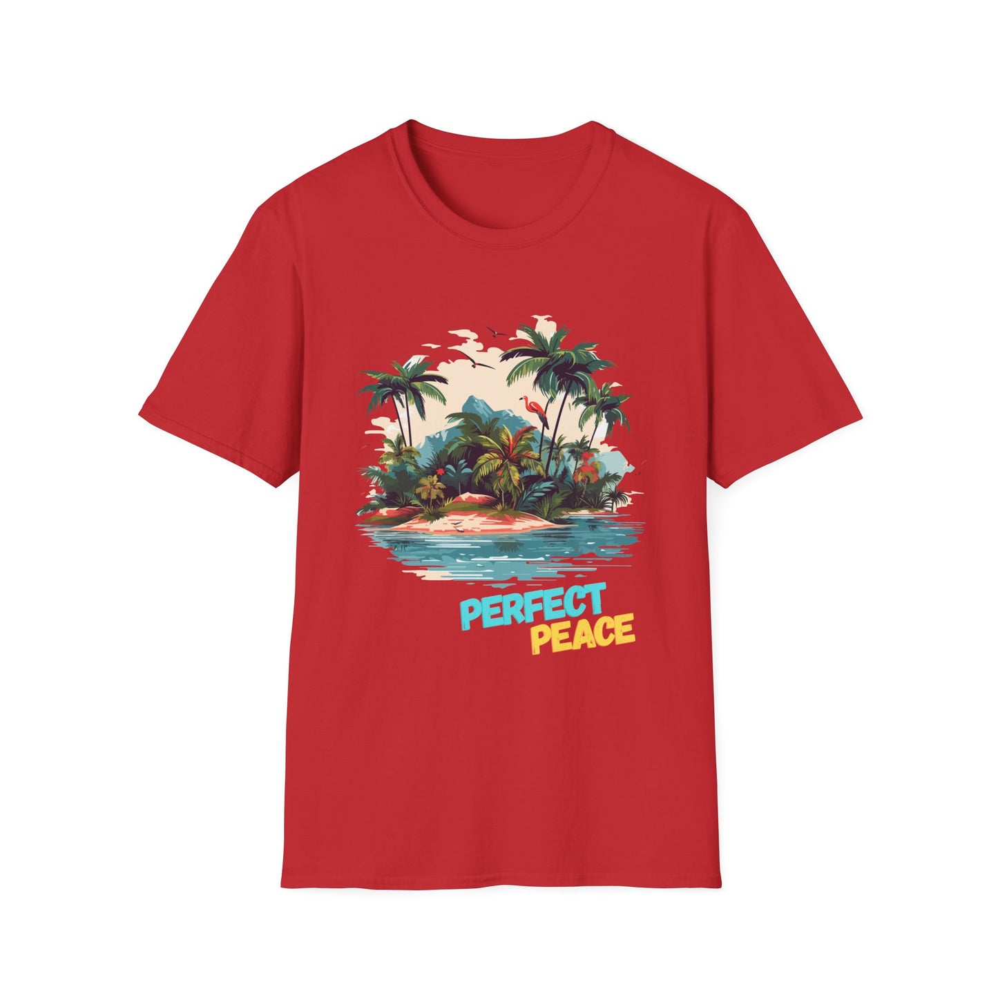 Tropical Peace T-Shirt, Casual Tee, Summer Vibes Shirt, Relaxing Island Top, Perfect for Vacations, Gifts for Beach Lovers