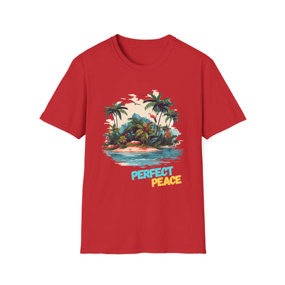 Tropical Peace T-Shirt, Casual Tee, Summer Vibes Shirt, Relaxing Island Top, Perfect for Vacations, Gifts for Beach Lovers