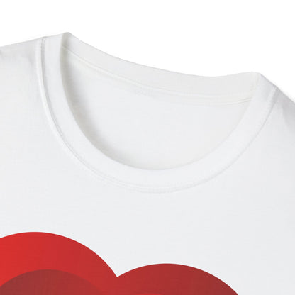 Romantic Floral Heart Unisex Softstyle T-Shirt