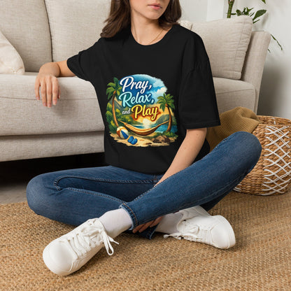 Pray, Relax & Play Beach T-Shirt