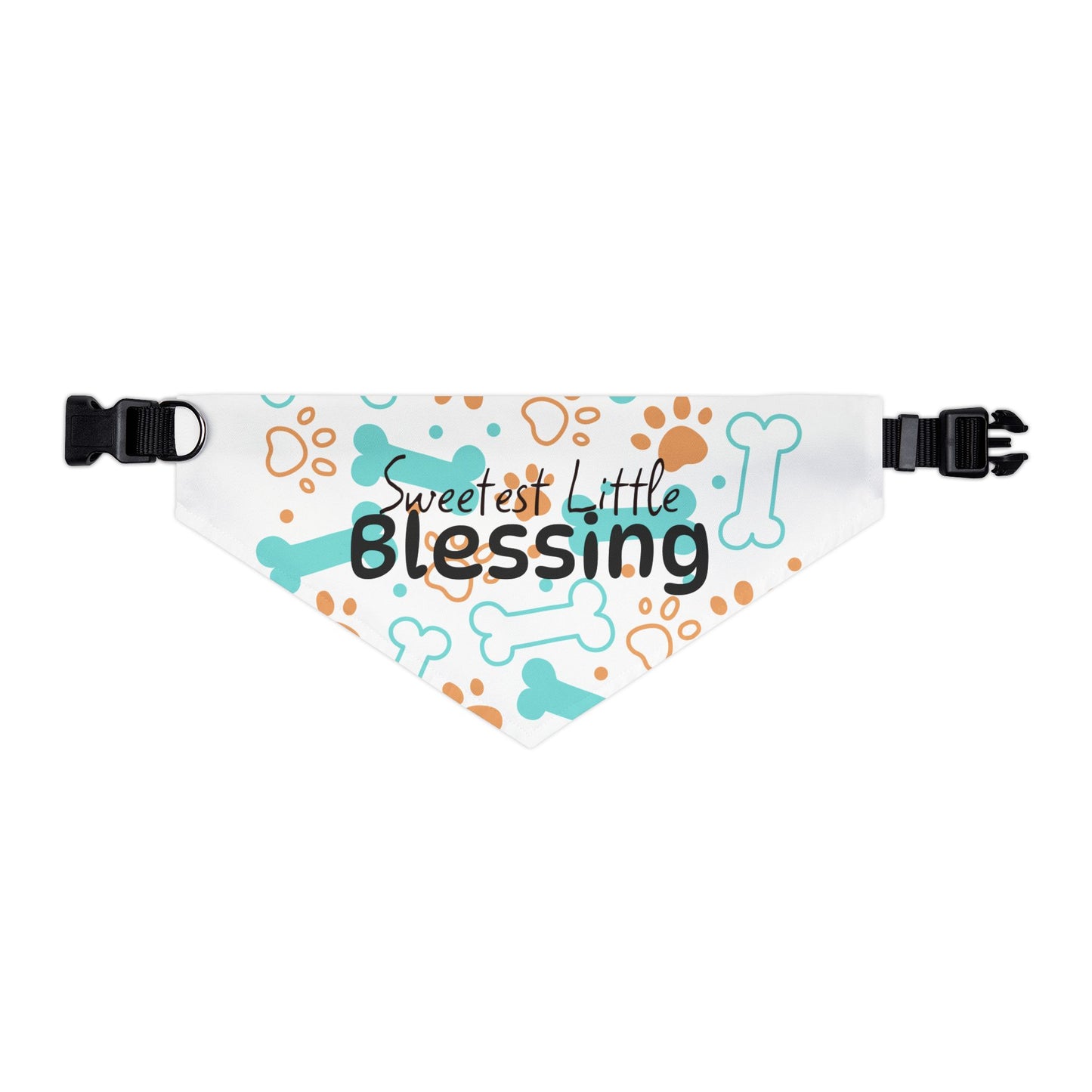 Sweetest Little Blessing Pet Bandana Collar - Cute Dog Accessory for Celebrating Pets