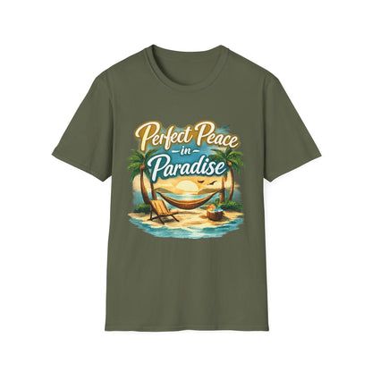 Perfect Peace in Paradise T-Shirt — Tropical Beach Graphic Tee