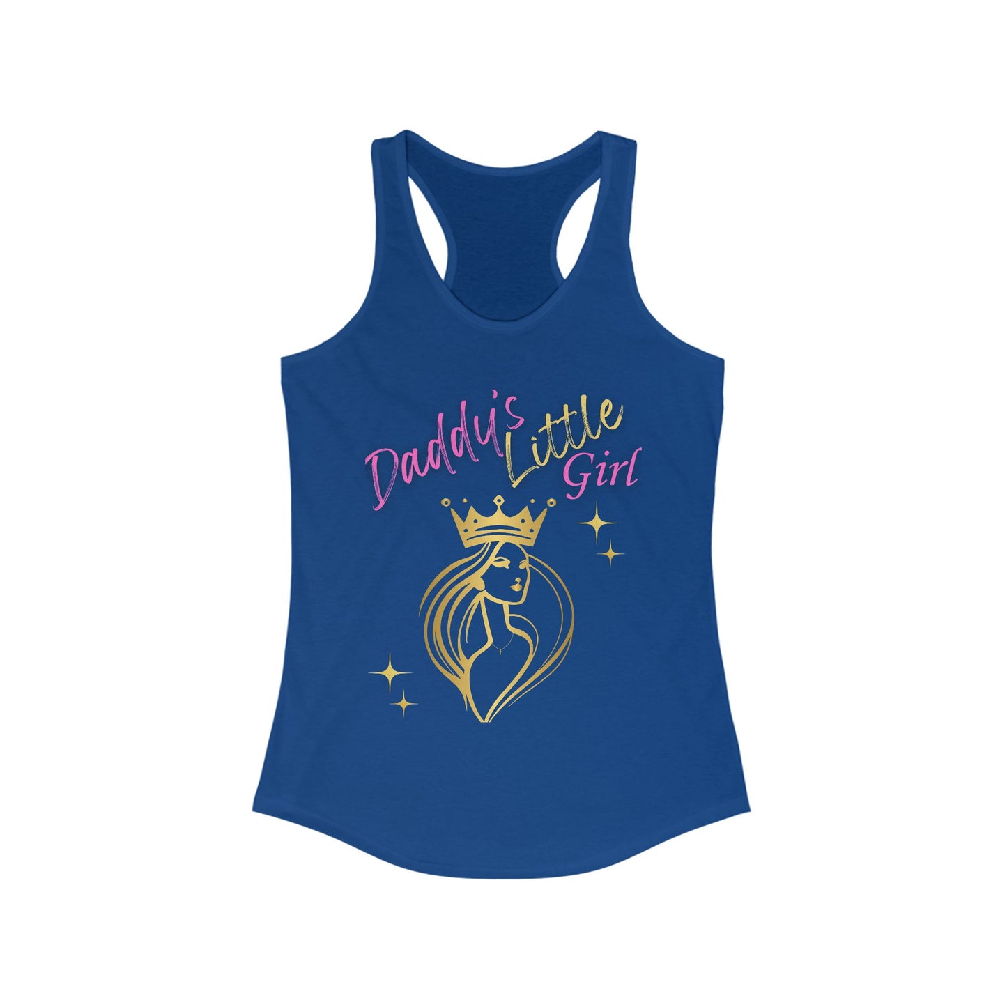 Daddy's Little Girl Racerback Tank Top - Stylish & Fun Women's Athletic Wear