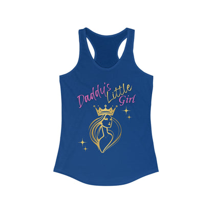 Daddy's Little Girl Racerback Tank Top - Stylish & Fun Women's Athletic Wear