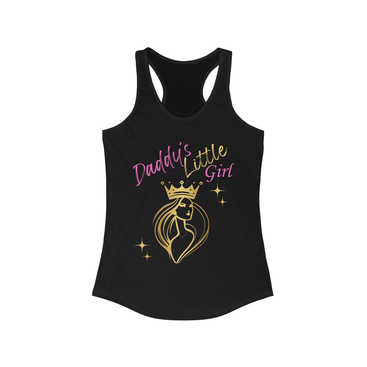 Daddy's Little Girl Racerback Tank Top - Stylish & Fun Women's Athletic Wear