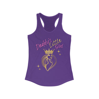 Daddy's Little Girl Racerback Tank Top - Stylish & Fun Women's Athletic Wear