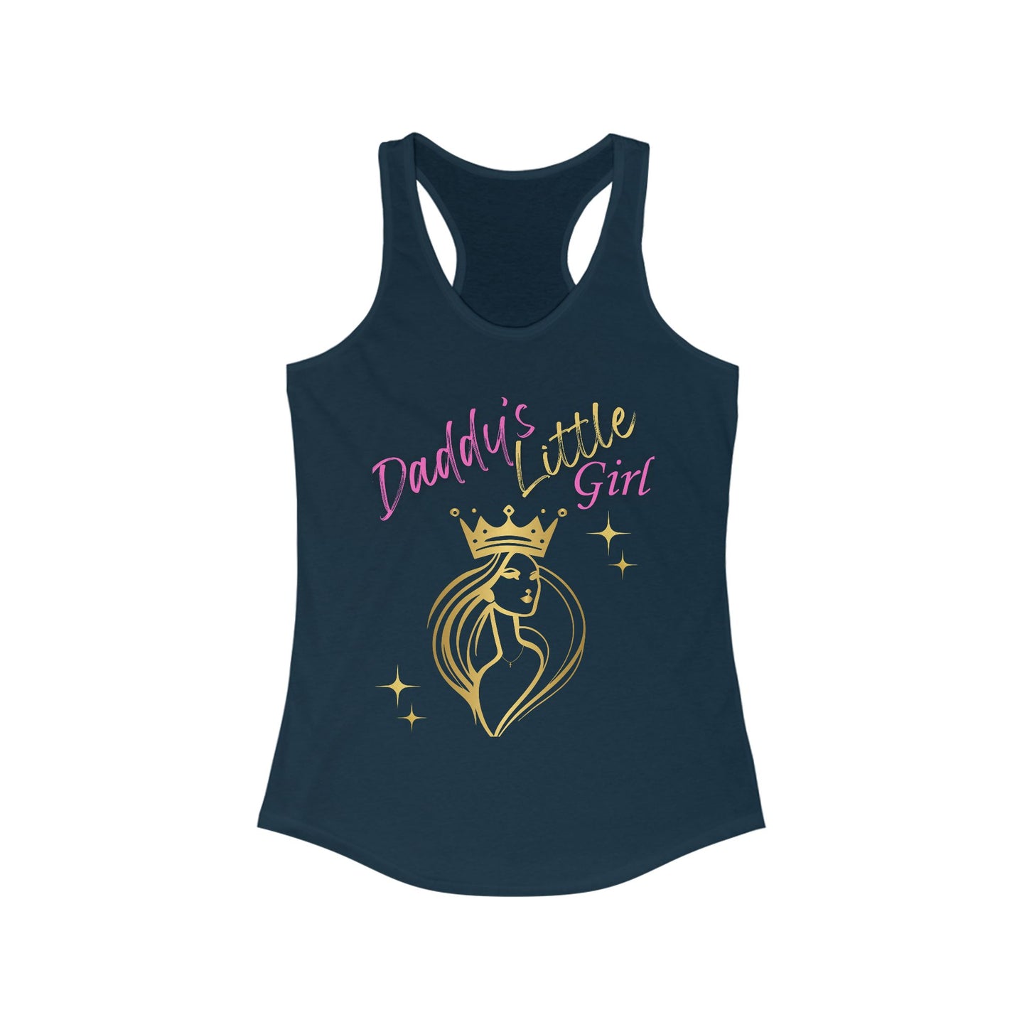 Daddy's Little Girl Racerback Tank Top - Stylish & Fun Women's Athletic Wear