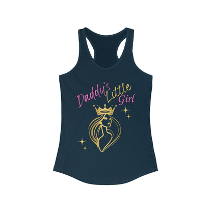 Daddy's Little Girl Racerback Tank Top - Stylish & Fun Women's Athletic Wear