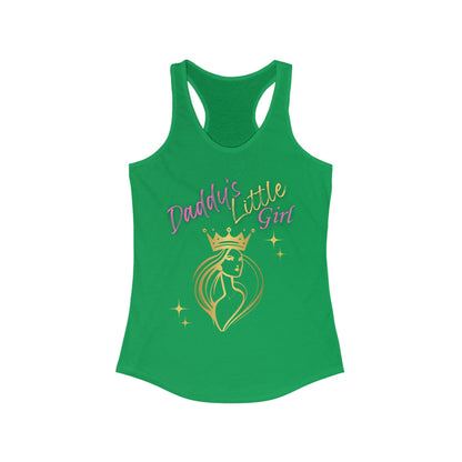 Daddy's Little Girl Racerback Tank Top - Stylish & Fun Women's Athletic Wear
