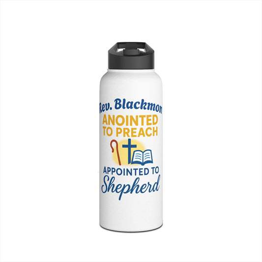 Appointed to Preach Stainless Steel Water Bottle — Personalized Pastor Gift