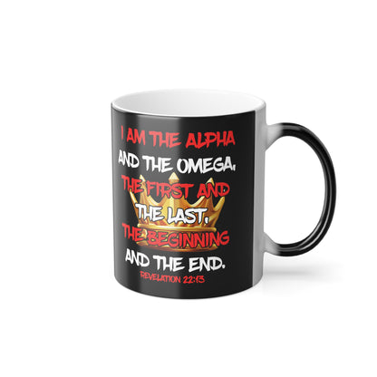 I Am The Alpha Inspirational Color Morphing Mug - Faith-Based Design, 11oz