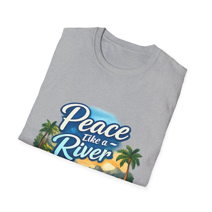 Peace Like a River T‑Shirt — Scenic River Prayer Tee