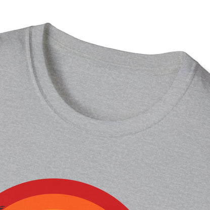 T-Shirt with Tropical Sunset Design, Relaxing Tee, Perfect for Beach Lovers, Great Gift for Vacations, Ideal for Summer Casual Wear