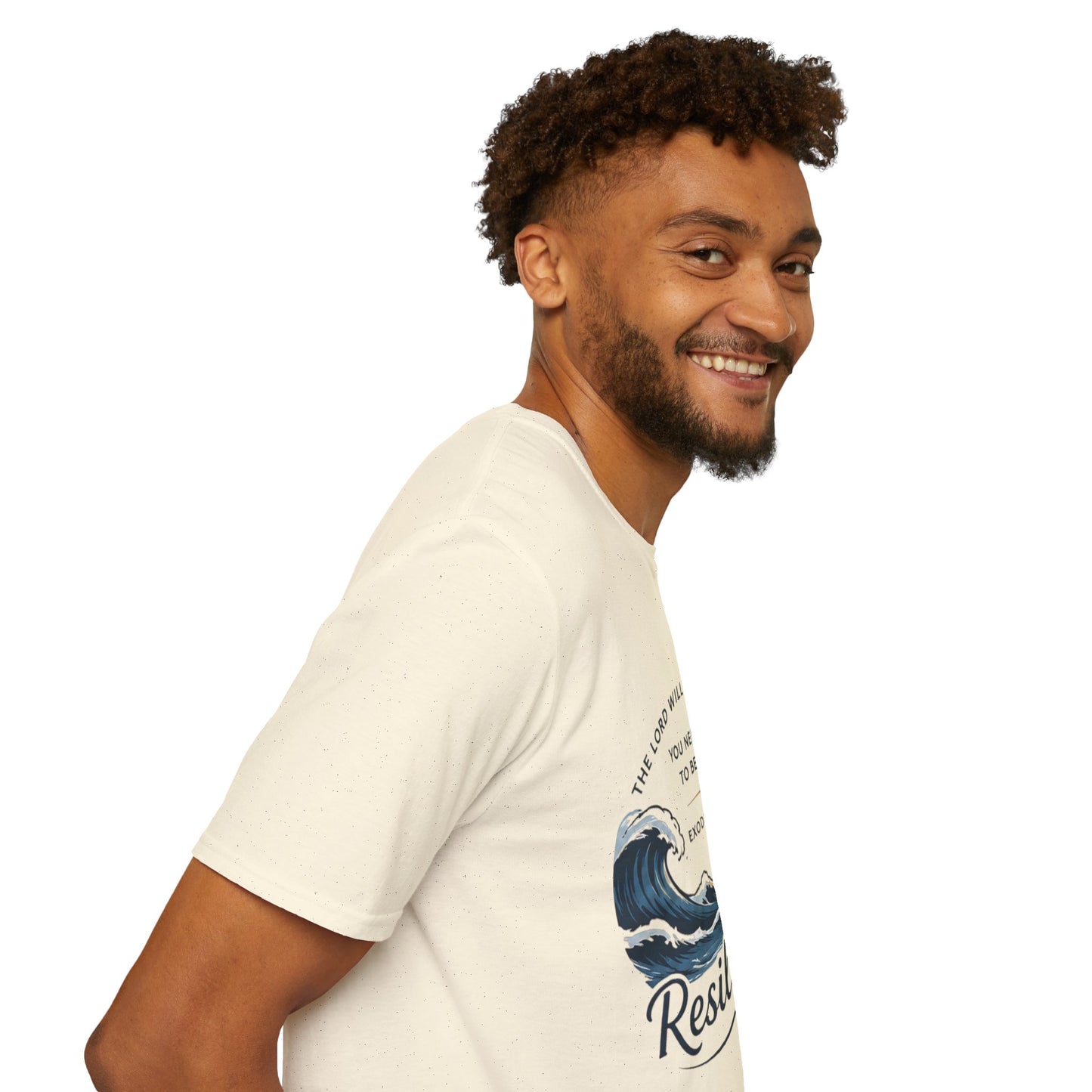 Resilience T-Shirt — "The Lord Will Fight for You" Exodus 14:14 Christian Tee