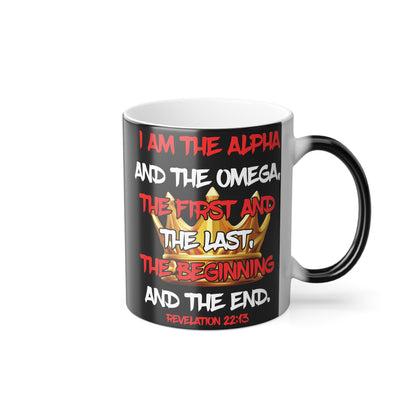 I Am The Alpha Inspirational Color Morphing Mug - Faith-Based Design, 11oz