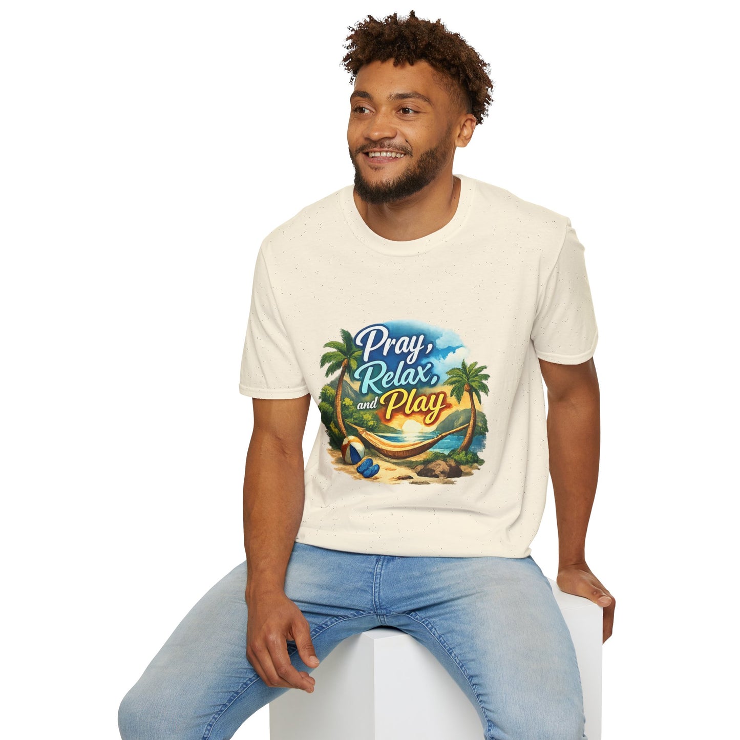 Pray, Relax & Play Beach T-Shirt