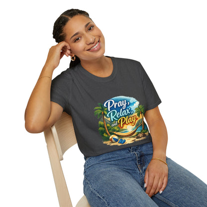 Pray, Relax & Play Beach T-Shirt