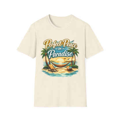 Perfect Peace in Paradise T-Shirt — Tropical Beach Graphic Tee