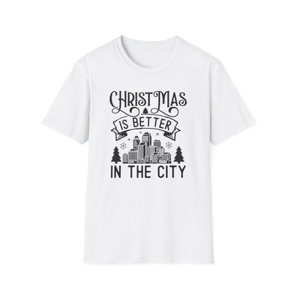 Christmas Is Better in the City T-Shirt — Holiday Cityscape Tee