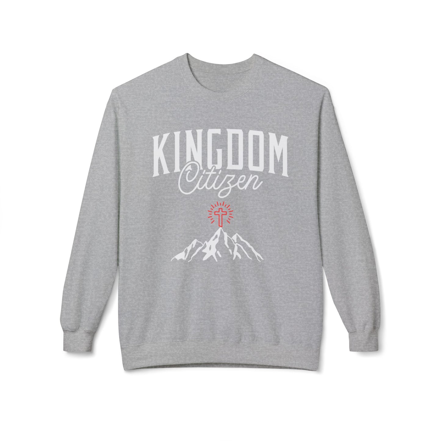 Kingdom Citizen Crewneck Sweatshirt — Faith Mountain Graphic