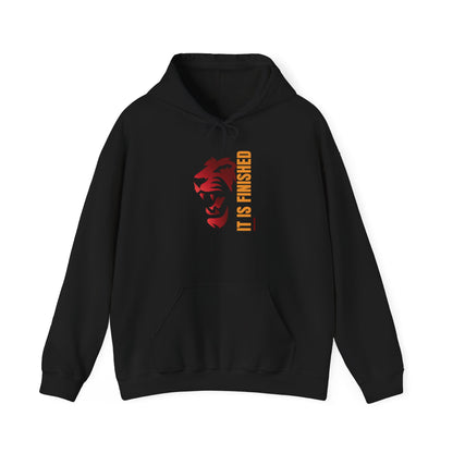 Bold Lion Hoodie - 'It Is Finished' Statement Sweatshirt