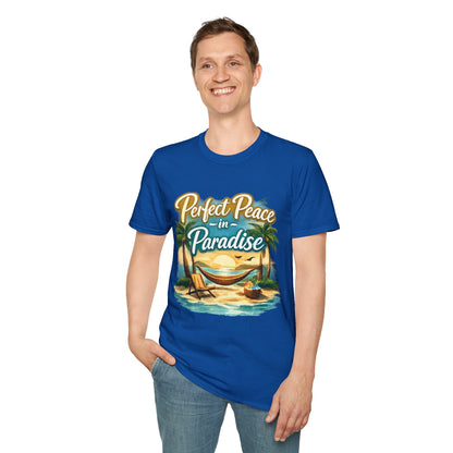 Perfect Peace in Paradise T-Shirt — Tropical Beach Graphic Tee