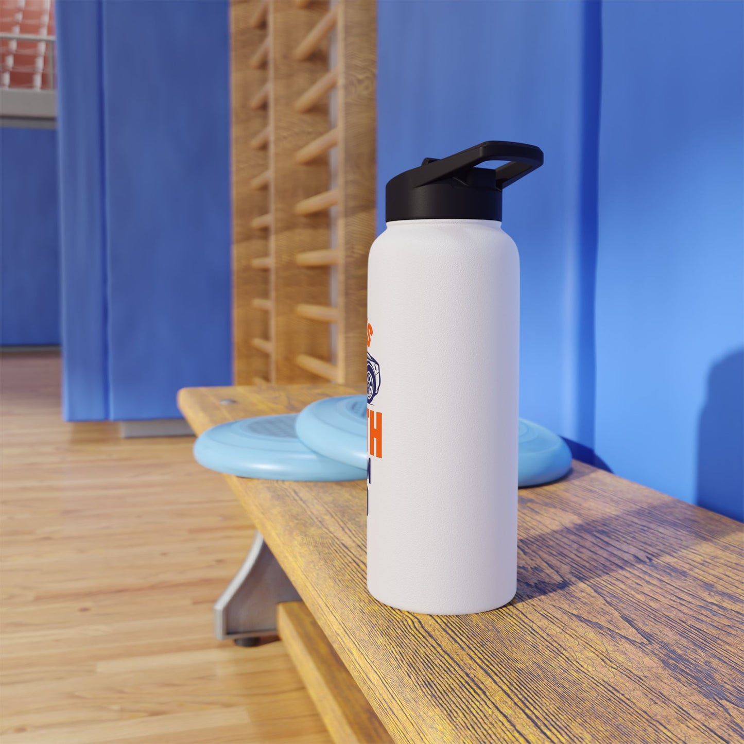 Father’s Strength Stainless Steel Water Bottle — "A Father's Strength Comes From The Lord"