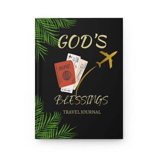 God's Blessings Travel Journal - Hardcover Matte | Perfect for Adventurers & Faith Seekers
