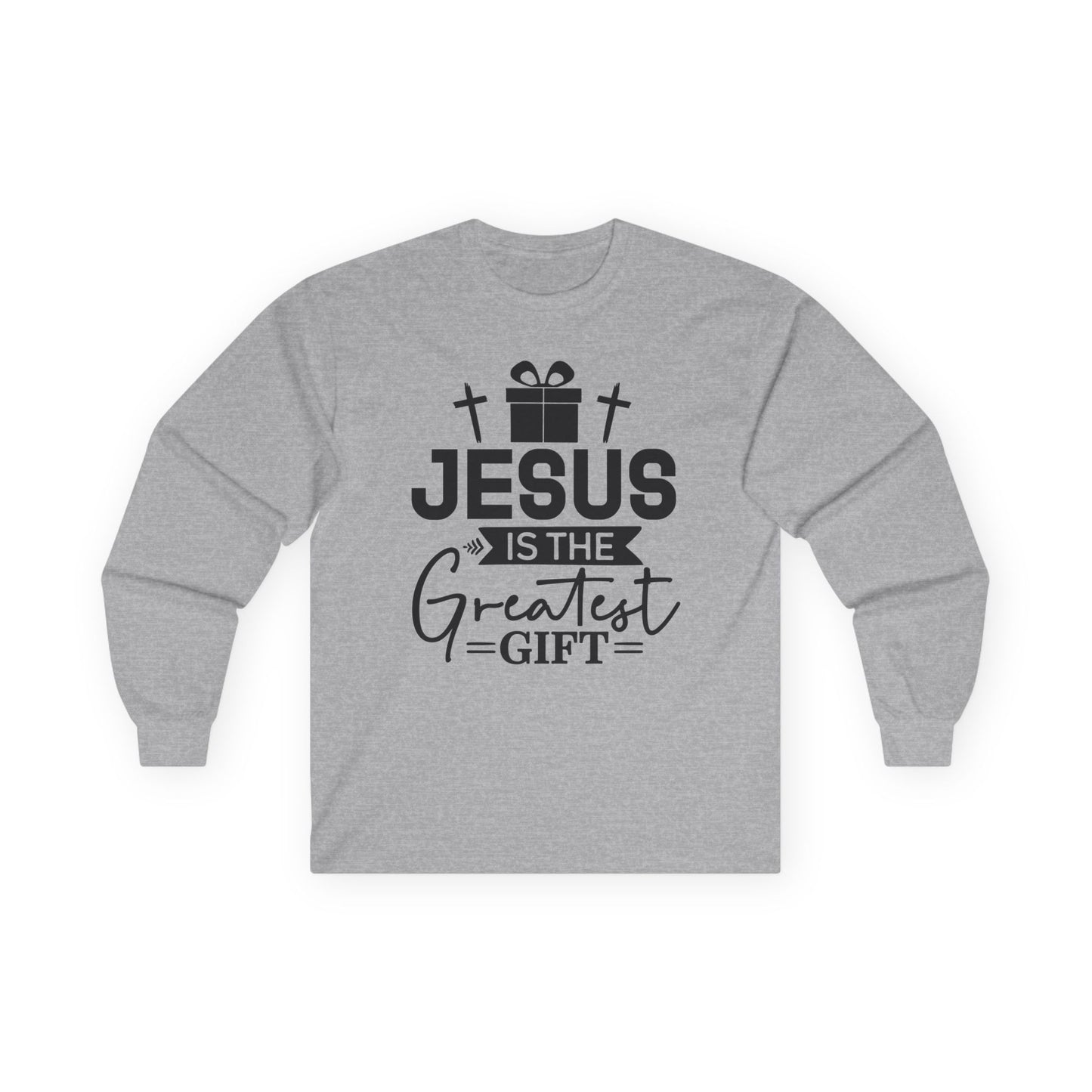 Jesus Is the Greatest Gift Long Sleeve Tee — Christian Christmas Shirt