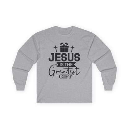 Jesus Is the Greatest Gift Long Sleeve Tee — Christian Christmas Shirt