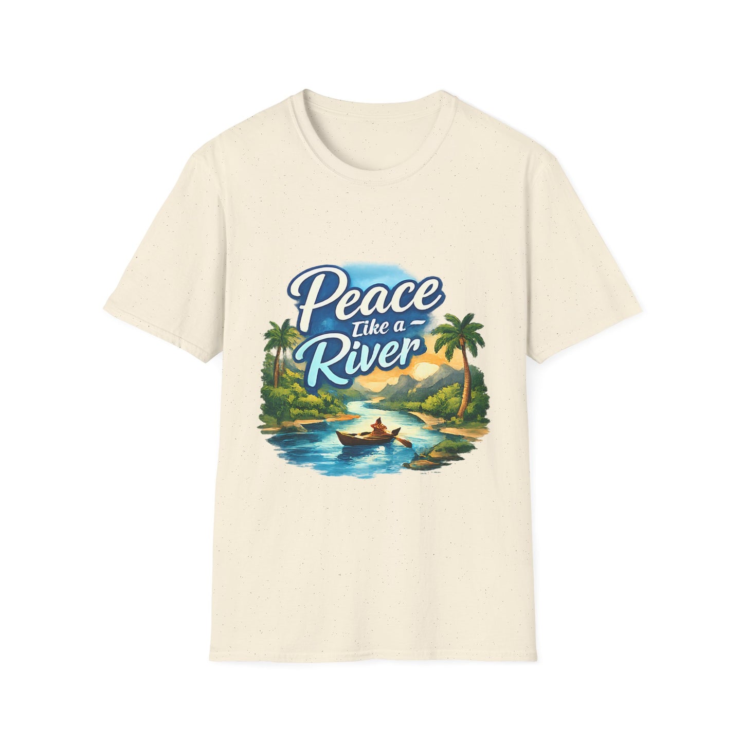 Peace Like a River T‑Shirt — Scenic River Prayer Tee