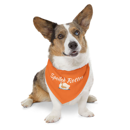 Spoiled Rotten Pet Bandana Collar - Cute Dog Accessory for Spoiled Pets