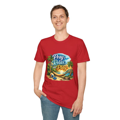 Pray, Relax & Play Beach T-Shirt