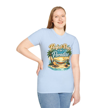 Perfect Peace in Paradise T-Shirt — Tropical Beach Graphic Tee