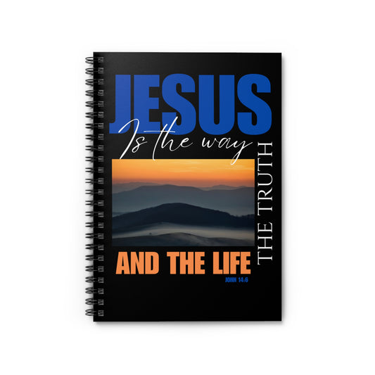 Inspirational Spiral Notebook - 'Jesus is the Way, the Truth, and the Life'