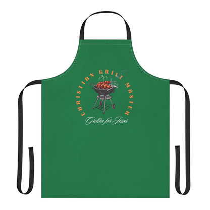 Christian Grill Master Apron - Grillin' for Jesus | Colorful 5-Color Straps Cooking Gift for Men