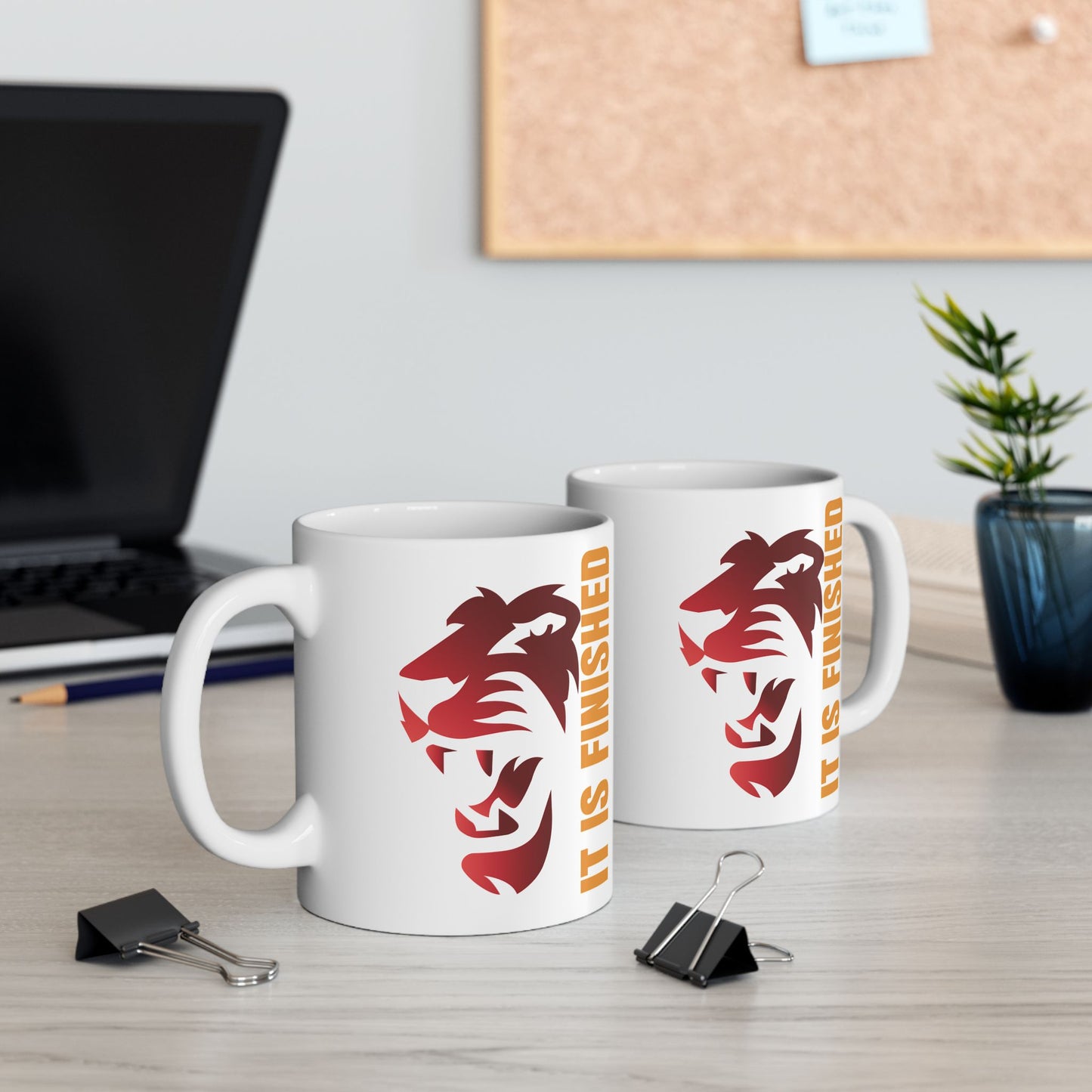 Inspirational Ceramic Mug - "It's Finished" - Perfect Gift for Coffee Lovers and Motivational Moments