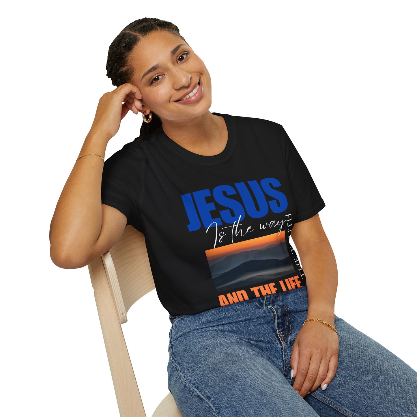 Inspirational Jesus Quote Unisex Softstyle T-Shirt
