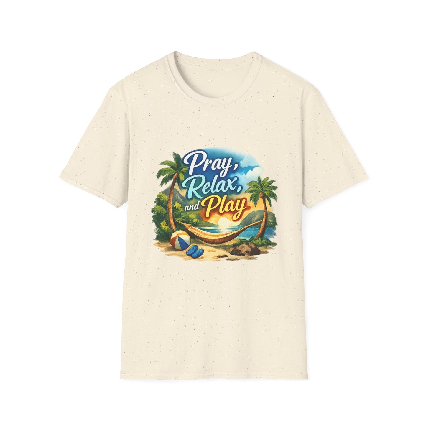 Pray, Relax & Play Beach T-Shirt