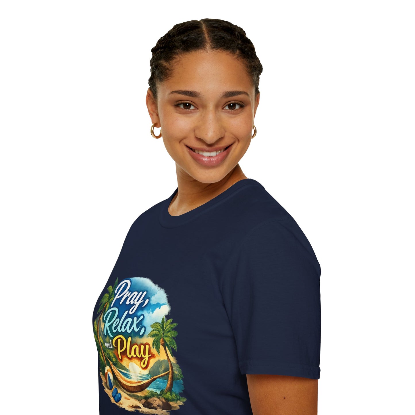 Pray, Relax & Play Beach T-Shirt