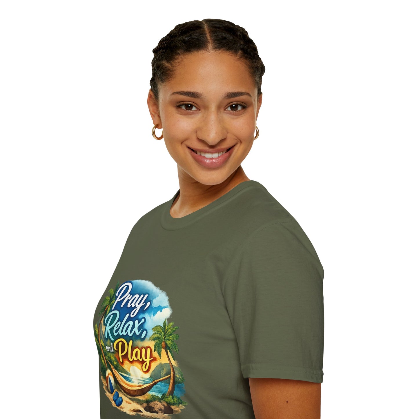 Pray, Relax & Play Beach T-Shirt